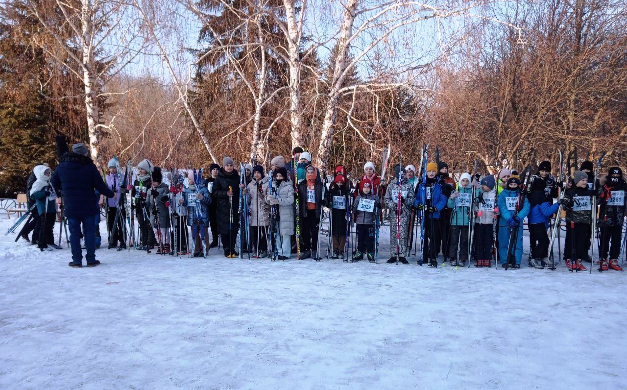 Районные соревнования по лыжным гонкам среди школьников!.