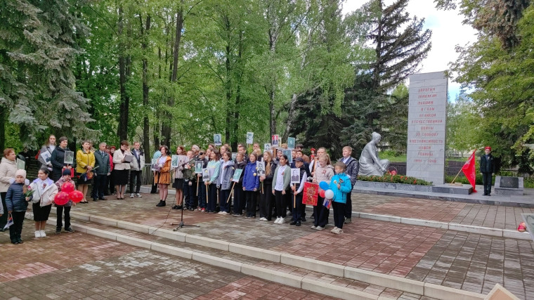 Митинг, посвящённый Дню Победы.